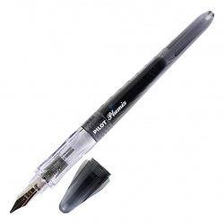 Ручка перо M (medium) 1 мм, цвет корпуса черный, цвет чернил синий Plumix Neon Medium Pilot FCD-PXN B