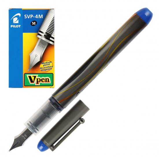 Ручка перо 1,0 мм, цвет корпуса серый, цвет чернил синий V-Pen Pilot SVP-4M L