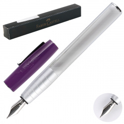 Ручка перо подарочная, M (medium) 1 мм, цвет корпуса сиреневый Faber-Castell 149290
