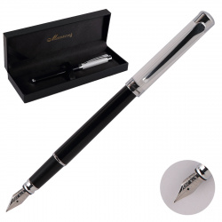 Ручка перо подарочная, цвет корпуса черный Alessandria Manzoni ALS5013-FM