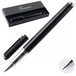 Ручка перо подарочная, цвет корпуса черный с серебристой отделкой FIORENZO 170380