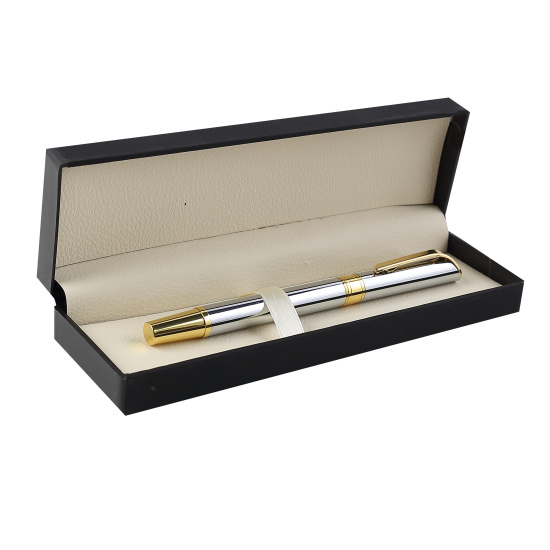 Ручка перо подарочная, цвет корпуса серебро заправляемая FIORENZO 184238