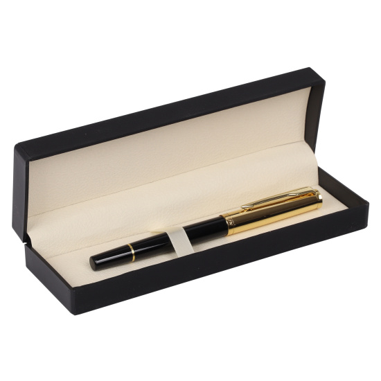 Ручка перо подарочная, цвет корпуса черный заправляемая FIORENZO 203539-2черн