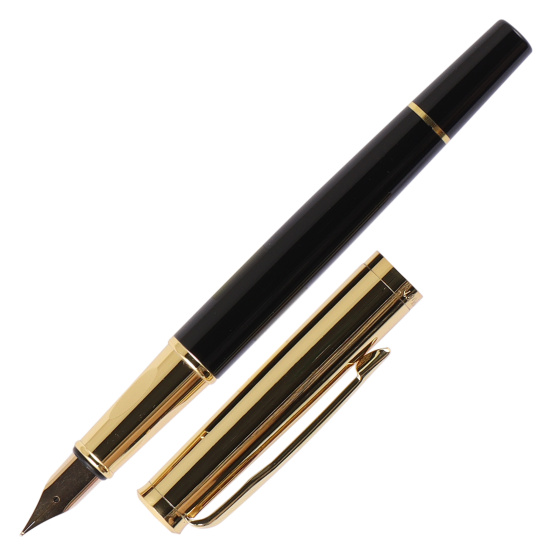 Ручка перо подарочная, цвет корпуса черный заправляемая FIORENZO 203539-2черн