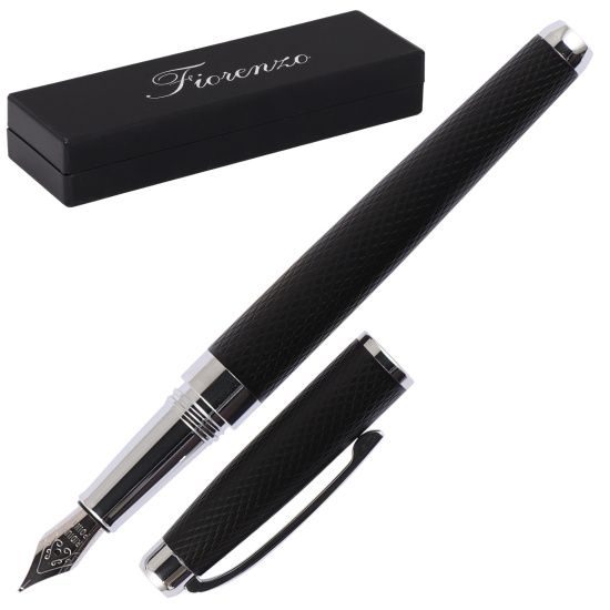 Ручка перо подарочная, цвет корпуса черный, цвет чернил черный FIORENZO 231470
