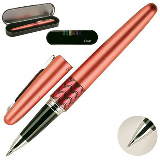 Ручка роллер, подарочная, 0,7 мм, цвет корпуса красный Retro Pop Collection Pilot BLV-BMR37-M WV