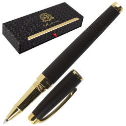 Ручка роллер, подарочная, 0,7 мм, цвет корпуса темно-коричневый Pizitani Manzoni MAPR-BG
