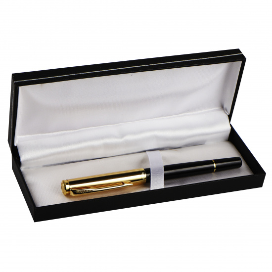 Ручка роллер, подарочная, F (fine) 0,8 мм, цвет корпуса черный FIORENZO 203539-1черн