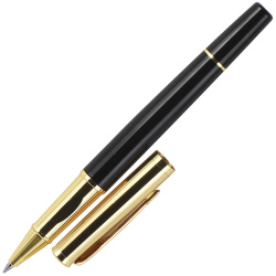Ручка роллер, подарочная, F (fine) 0,8 мм, цвет корпуса черный FIORENZO 203539-1