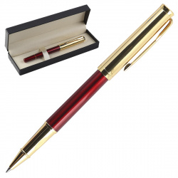 Ручка роллер, подарочная, F (fine) 0,8 мм, цвет корпуса красный FIORENZO 203539-1