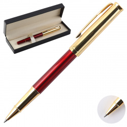 Ручка роллер, подарочная, F (fine) 0,8 мм, цвет корпуса красный FIORENZO 203539-1