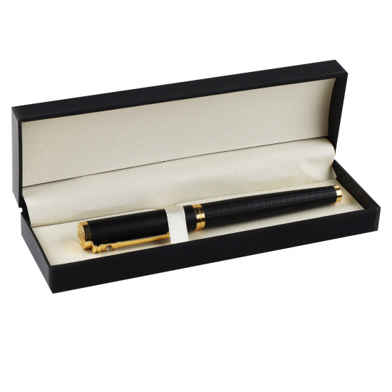 Ручка роллер, подарочная, F (fine) 0,8 мм, цвет корпуса черный FIORENZO 203551-1