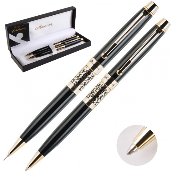 Набор Manzoni ручка шариковая и механический карандаш, M (medium) 1 мм, цвет чернил синий Venezia AP009BP101098*