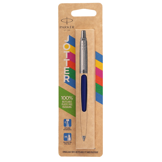 Ручка шариковая, пишущий узел M (medium) 1 мм, корпус круглый, цвет чернил синий Navy Blue Jotter Parker 2123427