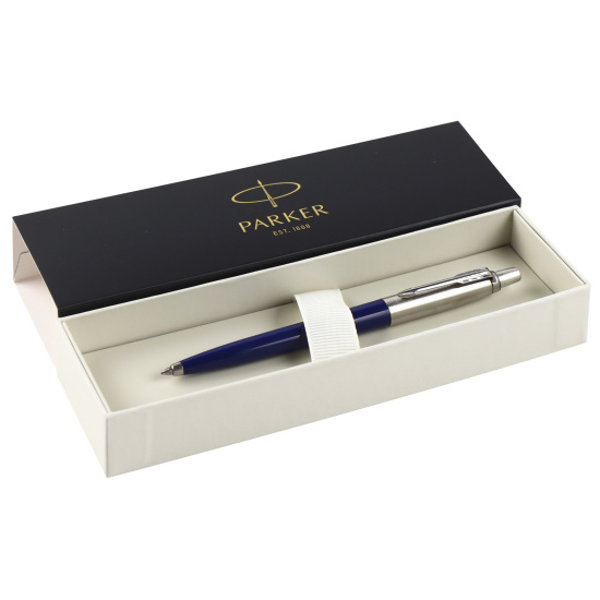 Ручка шариковая, пишущий узел M (medium) 1 мм, цвет чернил синий Originals Navy Blue Chrome CT Parker S0033170