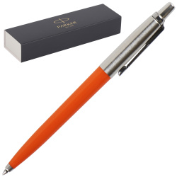 Ручка шариковая, пишущий узел M (medium) 1 мм, корпус круглый, цвет чернил синий Originals Orange Chrome CT Jotter Parker 2111180