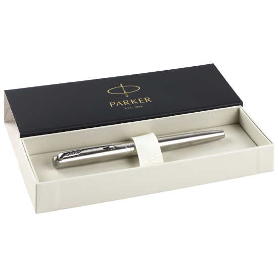 Ручка подарочная, M (medium) 1 мм, цвет корпуса серебро SS Jotter Parker2030946 - с доставкой в интернет-магазине Бумага-С