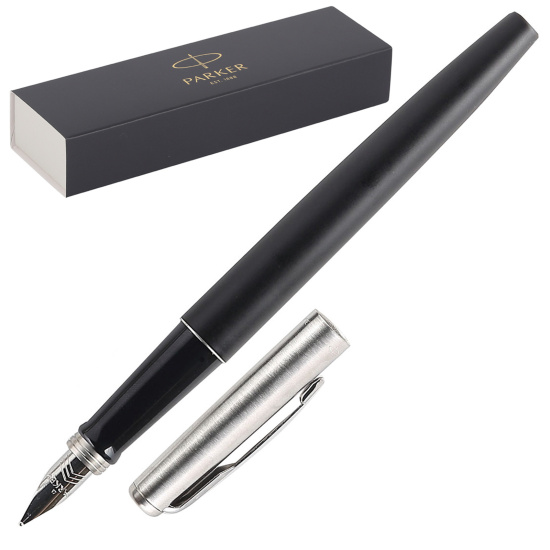 Ручка подарочная, M (medium) 1 мм, цвет корпуса черный Street Parker 2030947