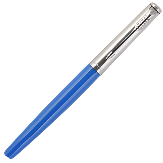 Ручка роллер, подарочная, M (medium) 0,7 мм, цвет корпуса синий Originals Blue Chrom Jotter Parker 2096910
