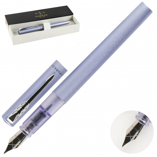 Ручка перьевая PARKER Vector XL SILVER BLUE FP F GB 2159750 синяя