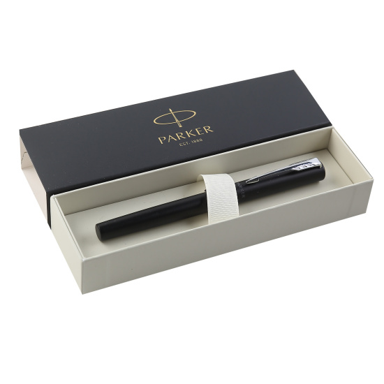 Ручка роллер, подарочная, F (fine) 0,5 мм, цвет корпуса черный Black Vector XL Parker 2159774