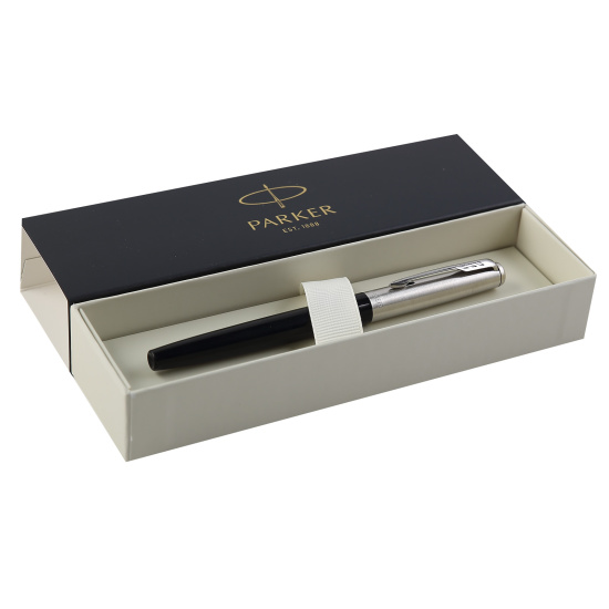 Ручка роллер, подарочная, F (fine) 0,8 мм, цвет корпуса черный Original Black RB F BLK GB Jotter Parker 2096907