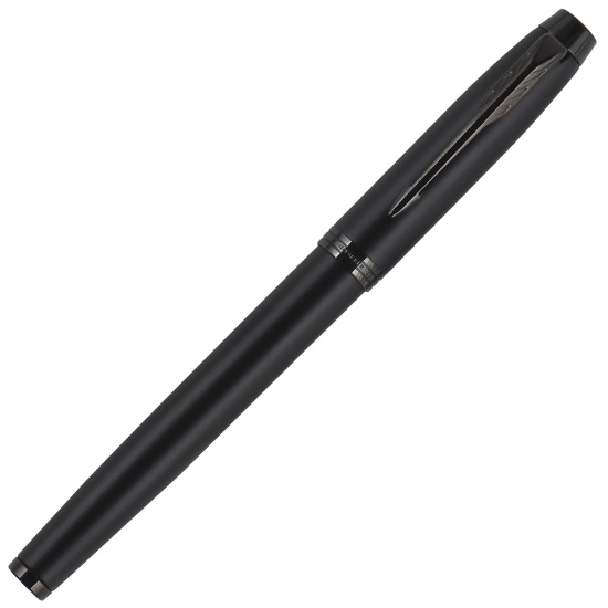 Ручка роллер, подарочная, F (fine) 0,8 мм, цвет корпуса черный Achromatic MBLK BT RB F.BLK GB IM Parker 2127743