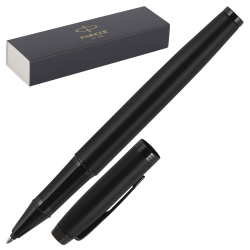 Ручка роллер, подарочная, F (fine) 0,8 мм, цвет корпуса черный IM Achromatic MBLK BT RB F.BLK GB Parker 2127743