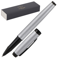 Ручка роллер, подарочная, F (fine) 0,8 мм, цвет корпуса серый IM Achromatic MGREY BT RB F.BLK GB Parker 2127751