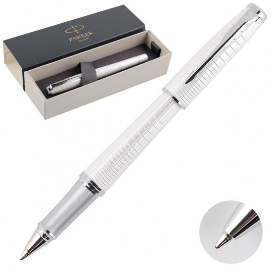 Ручка-роллер PARKER Urban Premium Pearl Metal Chiselled корпус латунь 1931610 черная