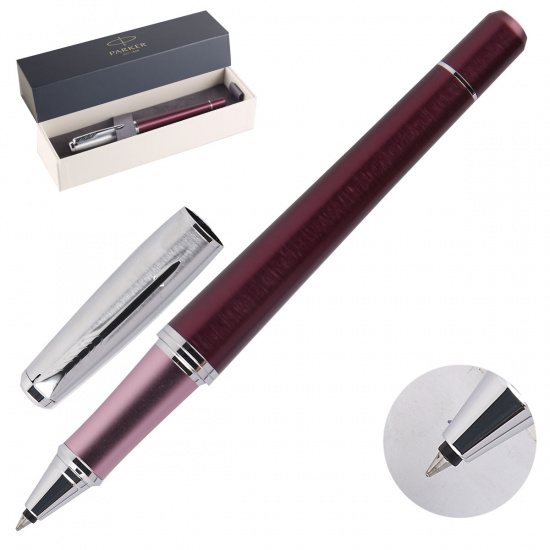 Ручка-роллер PARKER Urban Premium Dark Purple CT корпус алюминиевый 1931570 черная