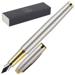 Ручка подарочная, F (fine) 0,8 мм, цвет корпуса серебро Parker 1931684