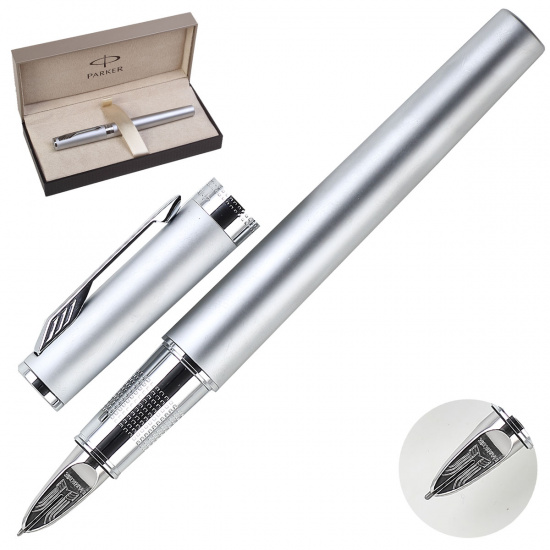 Ручка подарочная, Пятый пишущий узел (Parker-5th), цвет корпуса серебро IM Premium Ingenuity Parker S0959200