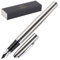 Ручка подарочная, F (fine) 0,8 мм, цвет корпуса серебро Stainless Steel CT IM Parker 2143635
