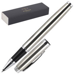 Ручка роллер, подарочная, F (fine) 0,8 мм, цвет корпуса серебро Stainless Steel CT IM Parker 2143633