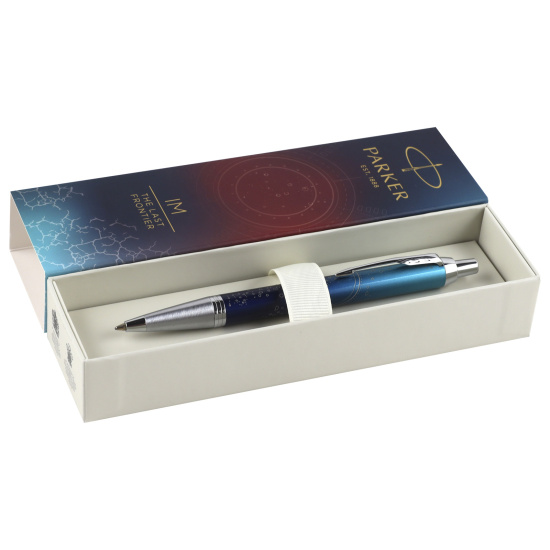 Ручка шариковая, подарочная, M (medium) 1 мм, механизм подачи стержня нажимной, цвет корпуса градиент SE SUBMERGE BP M.BLU GB IM Parker 2152991