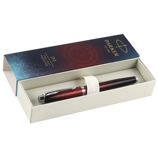 Ручка роллер, подарочная, F (fine) 0,8 мм, цвет корпуса рисунок SE PORTAL RB F.BLK GB IM Parker 2152997