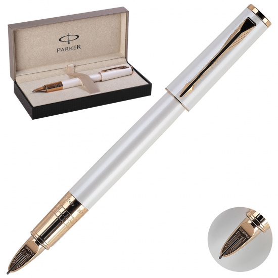 Ручка подарочная, Пятый пишущий узел (Parker-5th), цвет корпуса жемчужный Ingenuity Parker S0959050