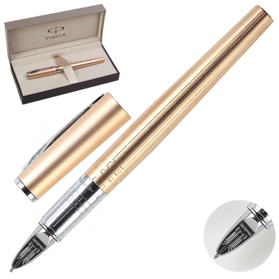 Ручка подарочная, Пятый пишущий узел (Parker-5th), цвет корпуса золото Ingenuity Parker S0959080