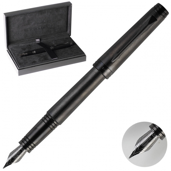 Ручка PARKER Premium Black Edition перо корп металл F S0930500 