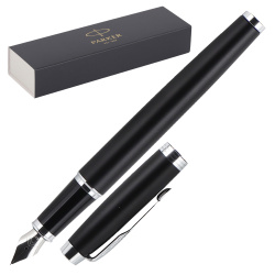 Ручка подарочная, F (fine) 0,8 мм, цвет корпуса черный Matte Black CT Parker 2143637