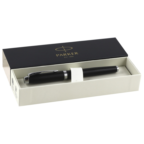 Ручка роллер, подарочная, F (fine) 0,8 мм, цвет корпуса черный Matte Back CT IM Parker 2143634