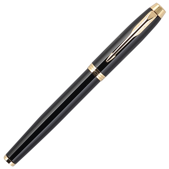 Ручка роллер, подарочная, F (fine) 0,5 мм, цвет корпуса черный IM Black GT Parker 1931659