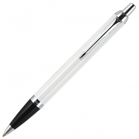 Ручка роллер, подарочная, M (medium) 1 мм, цвет корпуса белый IM Metal White CT Parker 1931675