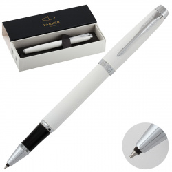 Ручка PARKER IM Metal White CТ роллер 1931674