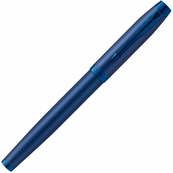 Ручка перьевая, подарочная, M (medium) 1 мм, цвет корпуса синий Blue PVD M IM Monochrome F328 Parker 2172964
