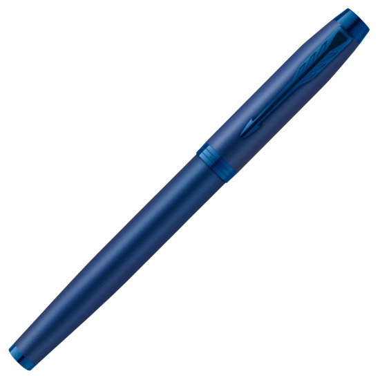Ручка роллер, подарочная, F (fine) 0,5 мм, цвет корпуса синий Blue PVD F IM Monochrome F328 Parker 2172965