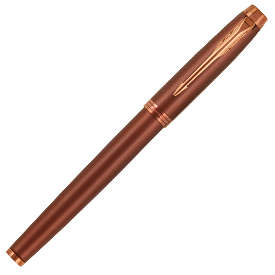 Ручка роллер, F (fine) 0,5 мм, цвет корпуса коричневый Professionals Burgundy PVD F IM Monochrome F328 Parker 2190513