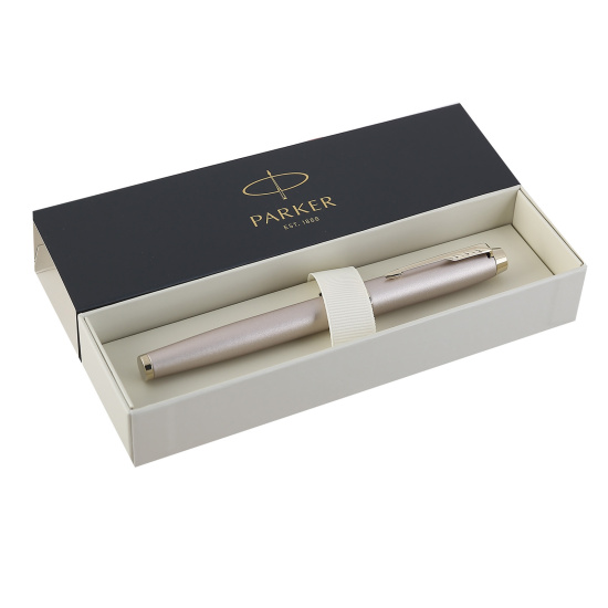Ручка роллер, подарочная, F (fine) 0,5 мм, цвет корпуса шампань Professionals Champagne IM Monochrome Parker 2172955