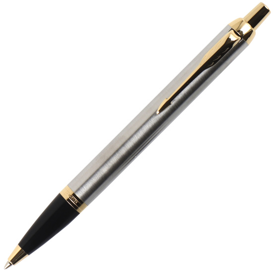 Ручка шариковая, пишущий узел M (medium) 1 мм, цвет чернил синий Brushed Metal GT IM Parker 1931670